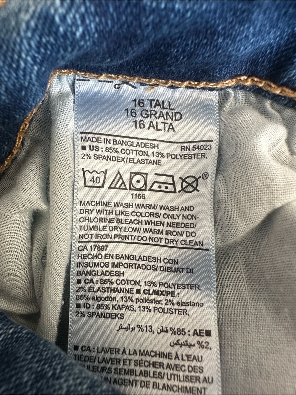 Old Navy Blue Distressed Skinny Jeans - Picture 7 of 13